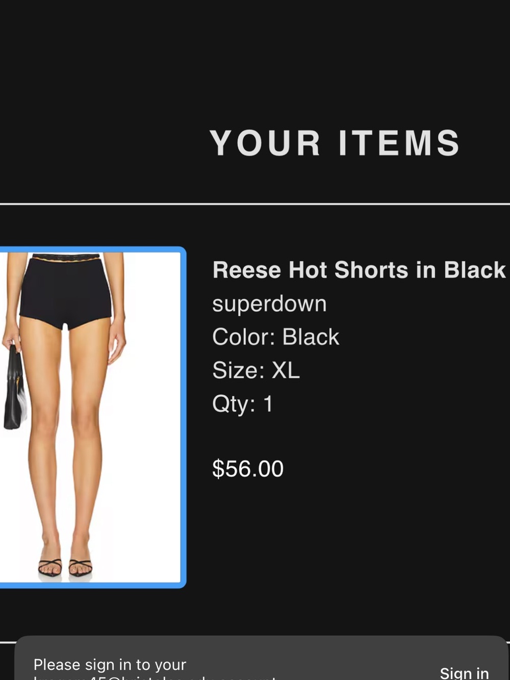 superdown Reese Hot Shorts in Black - High Waist Women's Shorts